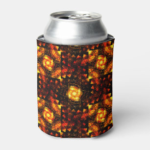 Enfriador De Latas Patrón de arte abstracto boho moderno elegante dor