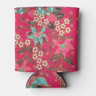 Enfriador De Latas Patrón de arte batik indonesio malasio