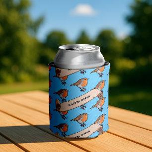 Enfriador De Latas Patrón de arte de pepinismo petinte sobre retro