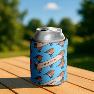 Enfriador De Latas Patrón de arte de pepinismo petinte sobre retro
