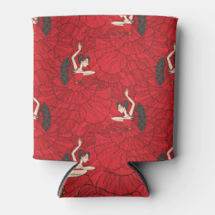 Enfriador De Latas Patrón de baile del tango vintage Flamenco