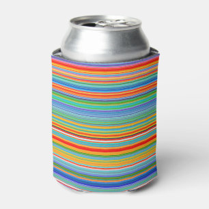 Enfriador De Latas Patrón de bandas multicolor