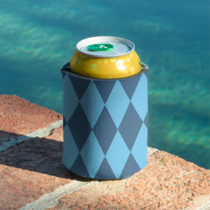 Enfriador De Latas Patrón de bandera de bus azul de Baviera