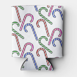 Enfriador De Latas Patrón de bastón de purpurina