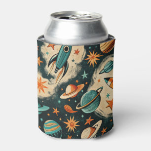 Enfriador De Latas Patrón de buques de cohetes de naves espaciales vi