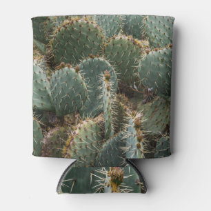 Enfriador De Latas Patrón de cactus: Opuntia ficus-indica de moda.
