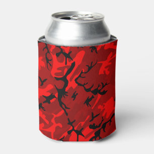 Enfriador De Latas Patrón de Camo Rojo