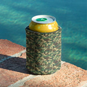 Enfriador De Latas Patrón de camuflaje, patrón militar, camo, ejércit