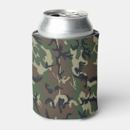 Enfriador De Latas Patrón de camuflaje verde militar