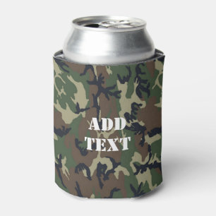 Enfriador De Latas Patrón de camuflaje verde militar