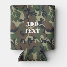 Enfriador De Latas Patrón de camuflaje verde militar