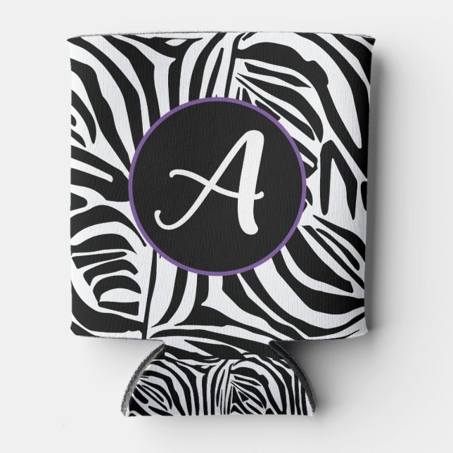 Enfriador De Latas Patrón de cebra (Anverso)