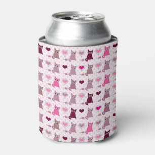 Enfriador De Latas Patrón de chicas de gatito