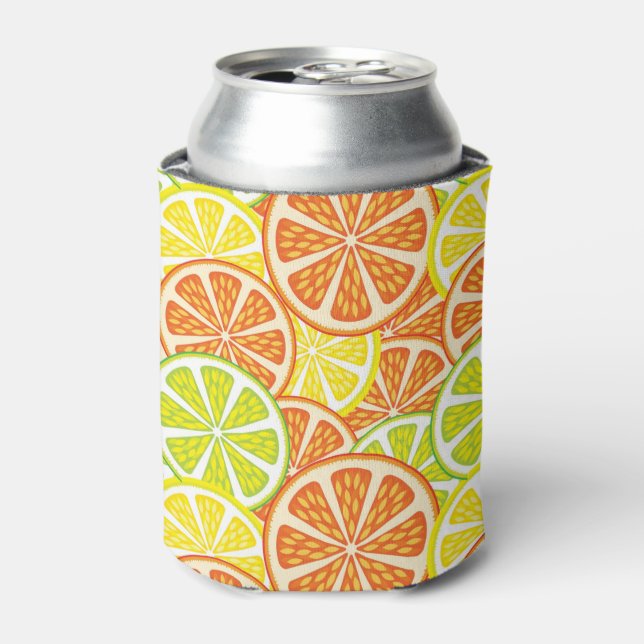Enfriador De Latas Patrón de cítricos 2 (Lata Anverso)