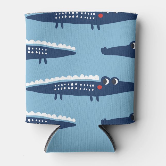 Enfriador De Latas Patrón de Cocodrilos Infantiles: Jugabilidad veran (Anverso)