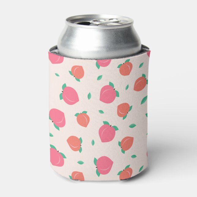 Enfriador De Latas Patrón de color rosa (Lata Anverso)