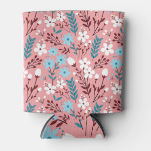 Enfriador De Latas Patrón de color rosa pálido sin soldadura.