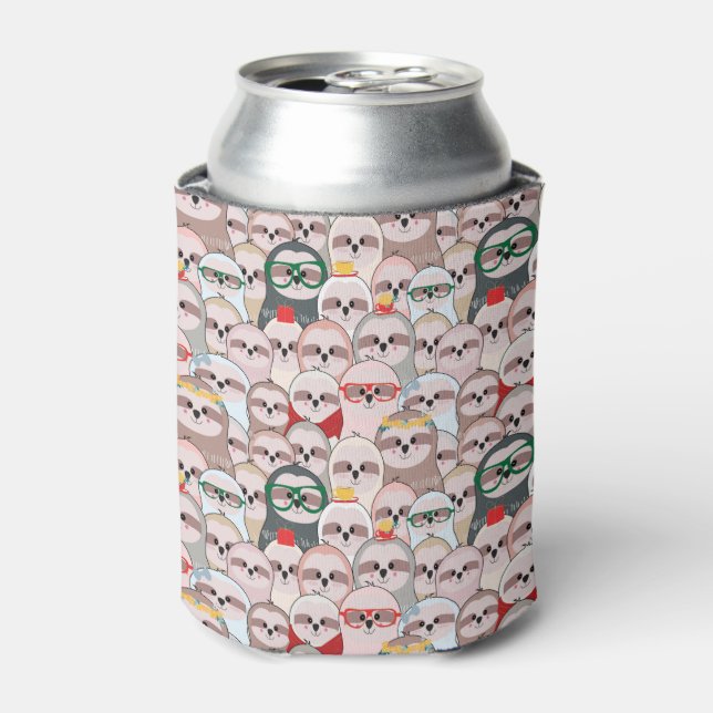 Enfriador De Latas Patrón de cómics eslovaco (Lata Anverso)