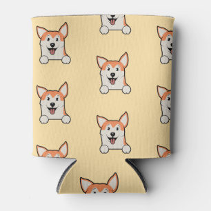 Enfriador De Latas Patrón de Corgi Cute - Diseño de Refrigerador de B