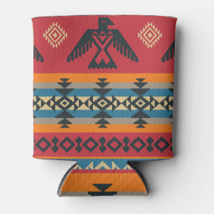 Enfriador De Latas Patrón de cosecha de águilas étnicas