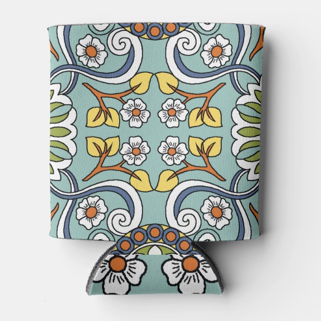 Enfriador De Latas Patrón de cosecha de medallón de estilo turco (Anverso)