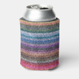 Enfriador De Latas Patrón de Denim de Arcoiris