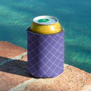 Enfriador De Latas Patrón de diamante púrpura