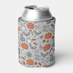 Enfriador De Latas Patrón de dibujos animados de Halloween para niños