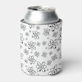 Enfriador De Latas Patrón de edad atómica retro de átomos
