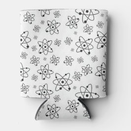 Enfriador De Latas Patrón de edad atómica retro de átomos