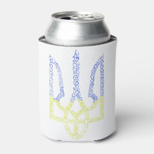 Enfriador De Latas Patrón de espiral de tridente de trízub del escudo