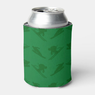 Enfriador De Latas Patrón de esquí verde