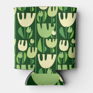 Enfriador De Latas Patrón de estilo escandinavo Tulips