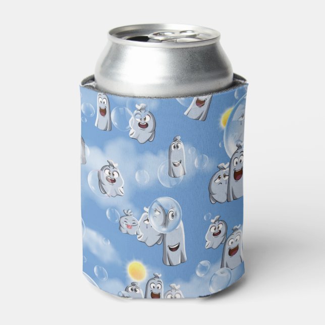 Enfriador De Latas Patrón de fantasma (Lata Anverso)
