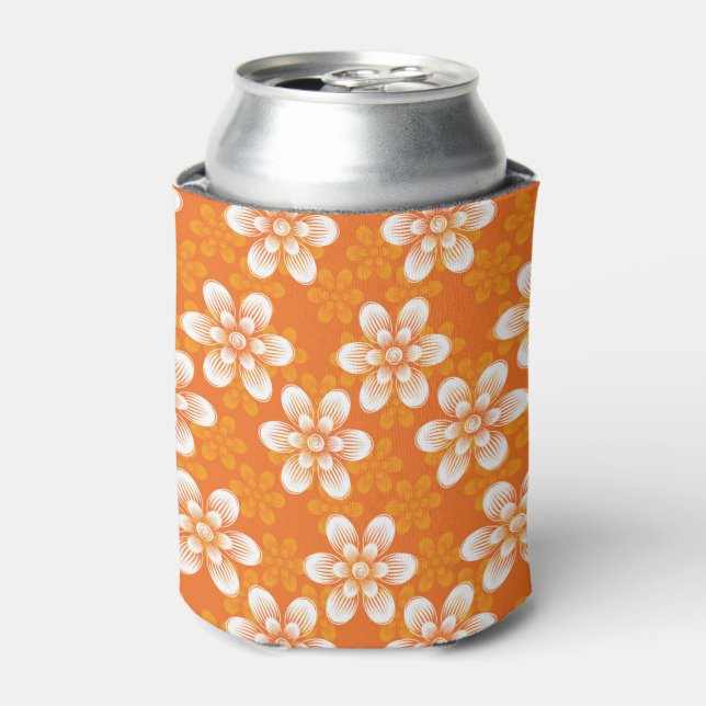 Enfriador De Latas Patrón de flores (Lata Anverso)