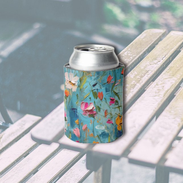 Enfriador De Latas Patrón de flores texturadas (Subido por el creador)