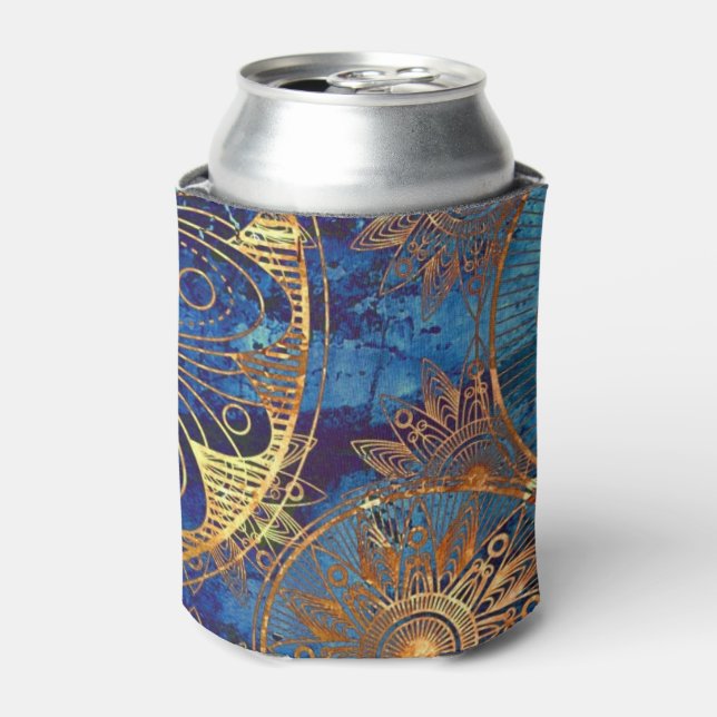 Enfriador De Latas Patrón de fondo de arte (Lata Anverso)