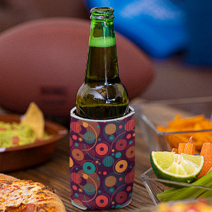 Enfriador De Latas Patrón de formas geométricas multicolor