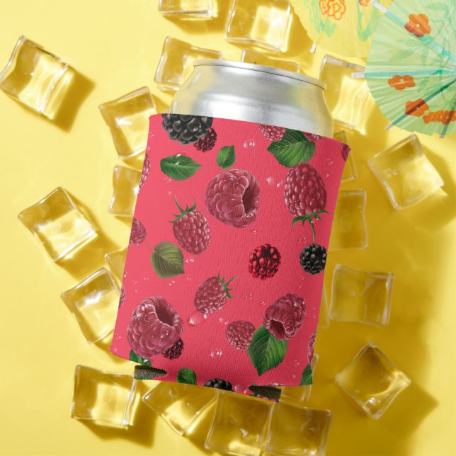 Enfriador De Latas Patrón de frambuesa (Verano in situ)
