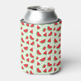 Enfriador De Latas Patrón de fruta de la sandía Melón verano verde
