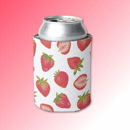 Enfriador De Latas Patrón de frutas de fresa
