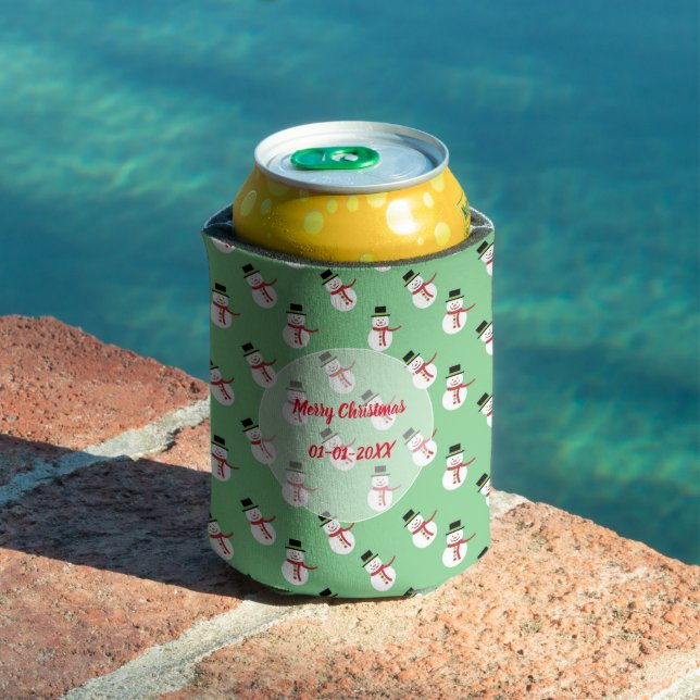 Enfriador De Latas Patrón de hombre de nieve (Piscina in situ)