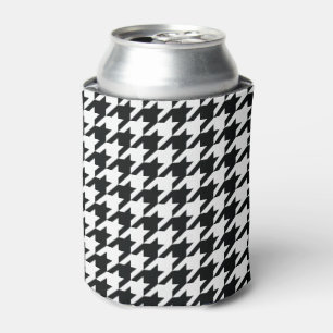 Enfriador De Latas Patrón de Houndstap Blanco negro