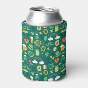Enfriador De Latas Patrón de iconos irlandeses