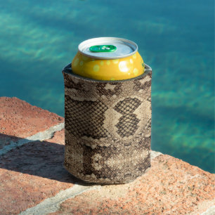 Enfriador De Latas Patrón de impresión animal de piel de serpiente ex