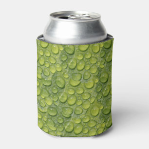 Enfriador De Latas Patrón de la naturaleza de la hoja verde de las go