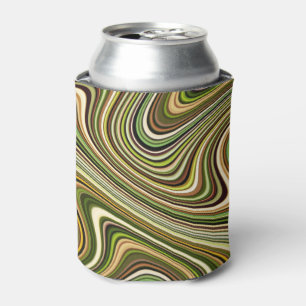 Enfriador De Latas Patrón de línea de curvas de color múltiple muy