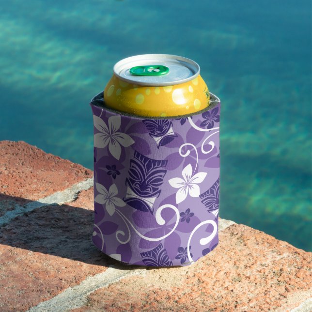ENFRIADOR DE LATAS PATRÓN DE LUAU TIKI (PURPLE) (Piscina in situ)
