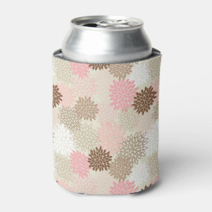 Enfriador De Latas Patrón De Mamá Rosa Y Marrón