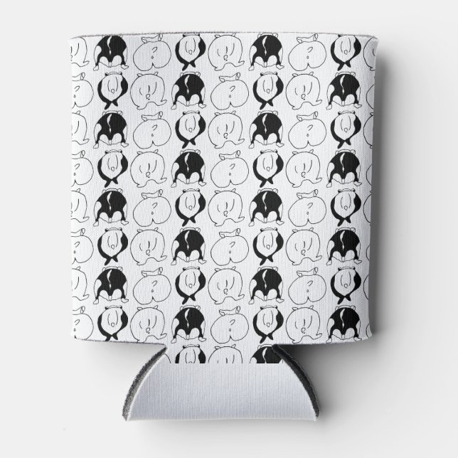 Enfriador De Latas Patrón de manchas de hámster (Anverso)